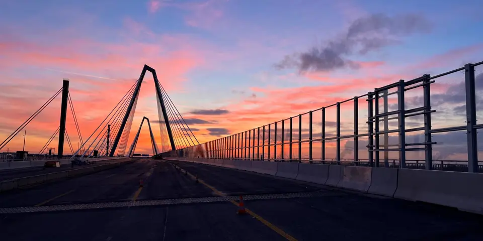 Lärmschutzwand mit 6,5 m Höhe auf der Rheinbrücke Leverkusen
